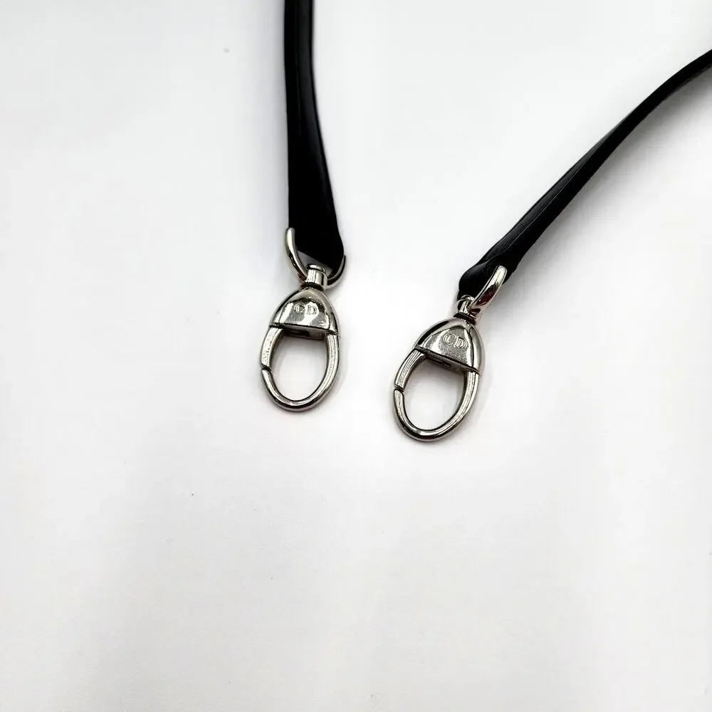 CHRISTIAN DIOR Black Leather Studs Embellished Medium Lady Dior Tote RARE - Picture 14 of 17